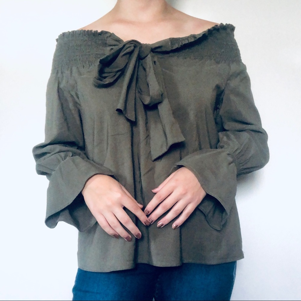 Army Green Blouse